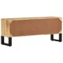 Mueble para TV de madera maciza de mango rugosa 110x30x45 cm de vidaXL, Muebles TV - Ref: Foro24-328276, Precio: 185,51 €, De...