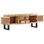 Massiver TV-Schrank aus rauem Mangoholz, 110 x 30 x 45 cm von vidaXL, TV-Möbel - Ref: Foro24-328276, Preis: 202,05 €, Rabatt: %