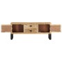 Massiver TV-Schrank aus rauem Mangoholz, 110 x 30 x 45 cm von vidaXL, TV-Möbel - Ref: Foro24-328276, Preis: 202,05 €, Rabatt: %