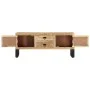 Mueble para TV de madera maciza de mango rugosa 110x30x45 cm de vidaXL, Muebles TV - Ref: Foro24-328276, Precio: 185,51 €, De...
