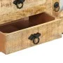 Mueble para TV de madera maciza de mango rugosa 110x30x45 cm de vidaXL, Muebles TV - Ref: Foro24-328276, Precio: 185,51 €, De...