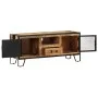 Solid rough mango wood TV cabinet 110x31x46 cm by vidaXL, TV Furniture - Ref: Foro24-328284, Price: 210,60 €, Discount: %