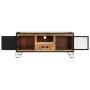 Massiver TV-Schrank aus rauem Mangoholz, 110 x 31 x 46 cm von vidaXL, TV-Möbel - Ref: Foro24-328284, Preis: 212,95 €, Rabatt: %