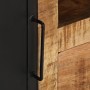 Massiver TV-Schrank aus rauem Mangoholz, 110 x 31 x 46 cm von vidaXL, TV-Möbel - Ref: Foro24-328284, Preis: 212,95 €, Rabatt: %