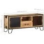 Solid rough mango wood TV cabinet 110x31x46 cm by vidaXL, TV Furniture - Ref: Foro24-328284, Price: 210,60 €, Discount: %