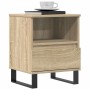 Mesita de noche madera de ingeniería roble Sonoma 40x35x50 cm