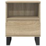 Mesita de noche madera de ingeniería roble Sonoma 40x35x50 cm