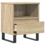Mesita de noche madera de ingeniería roble Sonoma 40x35x50 cm