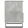 Mesita de noche madera de ingeniería gris hormigón 40x35x50 cm