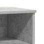 Mesita de noche madera de ingeniería gris hormigón 40x35x50 cm