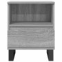Mesita de noche madera de ingeniería gris Sonoma 40x35x50 cm