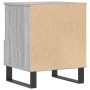 Mesita de noche madera de ingeniería gris Sonoma 40x35x50 cm