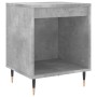 Mesita de noche madera de ingeniería gris hormigón 40x35x50 cm