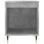 Mesita de noche madera de ingeniería gris hormigón 40x35x50 cm