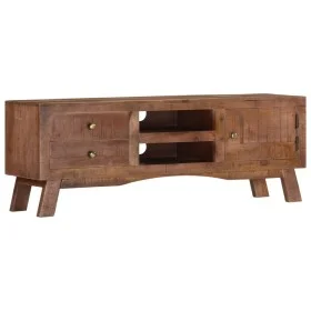 Massiver TV-Schrank aus rauem Mangoholz, 110 x 30 x 40 cm von vidaXL, TV-Möbel - Ref: Foro24-328303, Preis: 121,44 €, Rabatt: %