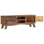 Solid rough mango wood TV cabinet 110x30x40 cm by vidaXL, TV Furniture - Ref: Foro24-328303, Price: 121,44 €, Discount: %