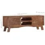 Massiver TV-Schrank aus rauem Mangoholz, 110 x 30 x 40 cm von vidaXL, TV-Möbel - Ref: Foro24-328303, Preis: 121,44 €, Rabatt: %