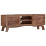 Massiver TV-Schrank aus rauem Mangoholz, 110 x 30 x 40 cm von vidaXL, TV-Möbel - Ref: Foro24-328303, Preis: 124,32 €, Rabatt: %