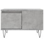 Mesa de centro madera contrachapada gris hormigón 55x55x36,5 cm