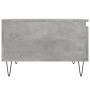 Mesa de centro madera contrachapada gris hormigón 55x55x36,5 cm