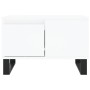 Mesa de centro madera contrachapada blanco 55x55x36,5 cm