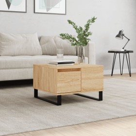 Mesa de centro madera contrachapada roble Sonoma 55x55x36,5 cm Mesa de centro madera contrachapada roble Sonoma 55x55x36,5 cm