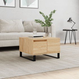 Mesa de centro madera contrachapada roble Sonoma 55x55x36,5 cm Mesa de centro madera contrachapada roble Sonoma 55x55x36,5 cm