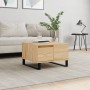 Mesa de centro madera contrachapada roble Sonoma 55x55x36,5 cm