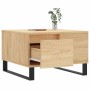 Mesa de centro madera contrachapada roble Sonoma 55x55x36,5 cm
