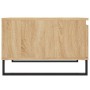 Mesa de centro madera contrachapada roble Sonoma 55x55x36,5 cm