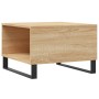 Mesa de centro madera contrachapada roble Sonoma 55x55x36,5 cm