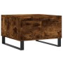 Mesa de centro madera contrachapada roble ahumado 55x55x36,5 cm