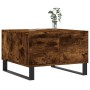Mesa de centro madera contrachapada roble ahumado 55x55x36,5 cm