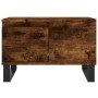Mesa de centro madera contrachapada roble ahumado 55x55x36,5 cm