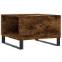 Mesa de centro madera contrachapada roble ahumado 55x55x36,5 cm