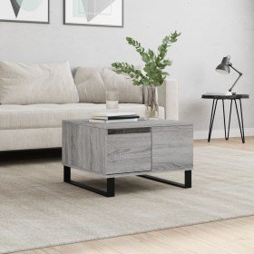 Mesa de centro madera contrachapada gris Sonoma 55x55x36,5 cm Mesa de centro madera contrachapada gris Sonoma 55x55x36,5 cm