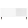 Mesa de centro madera contrachapada blanco 80x80x36,5 cm