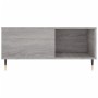 Mesa de centro madera contrachapada gris Sonoma 80x80x36,5 cm