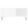 Mesa de centro madera contrachapada blanco 80x80x36,5 cm
