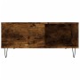 Mesa de centro madera contrachapada roble ahumado 80x80x36,5 cm