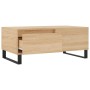 Mesa de centro madera contrachapada roble Sonoma 90x50x36,5 cm
