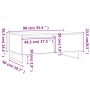 Mesa de centro madera contrachapada roble Sonoma 90x50x36,5 cm