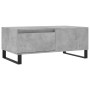 Mesa de centro madera contrachapada gris hormigón 90x50x36,5 cm