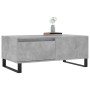 Mesa de centro madera contrachapada gris hormigón 90x50x36,5 cm