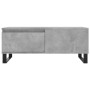 Mesa de centro madera contrachapada gris hormigón 90x50x36,5 cm