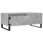 Mesa de centro madera contrachapada gris hormigón 90x50x36,5 cm
