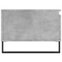 Mesa de centro madera contrachapada gris hormigón 90x50x36,5 cm