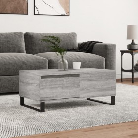 Mesa de centro madera contrachapada gris Sonoma 90x50x36,5 cm Mesa de centro madera contrachapada gris Sonoma 90x50x36,5 cm