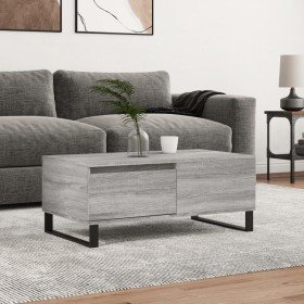 Mesa de centro madera contrachapada gris Sonoma 90x50x36,5 cm Mesa de centro madera contrachapada gris Sonoma 90x50x36,5 cm