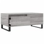Mesa de centro madera contrachapada gris Sonoma 90x50x36,5 cm